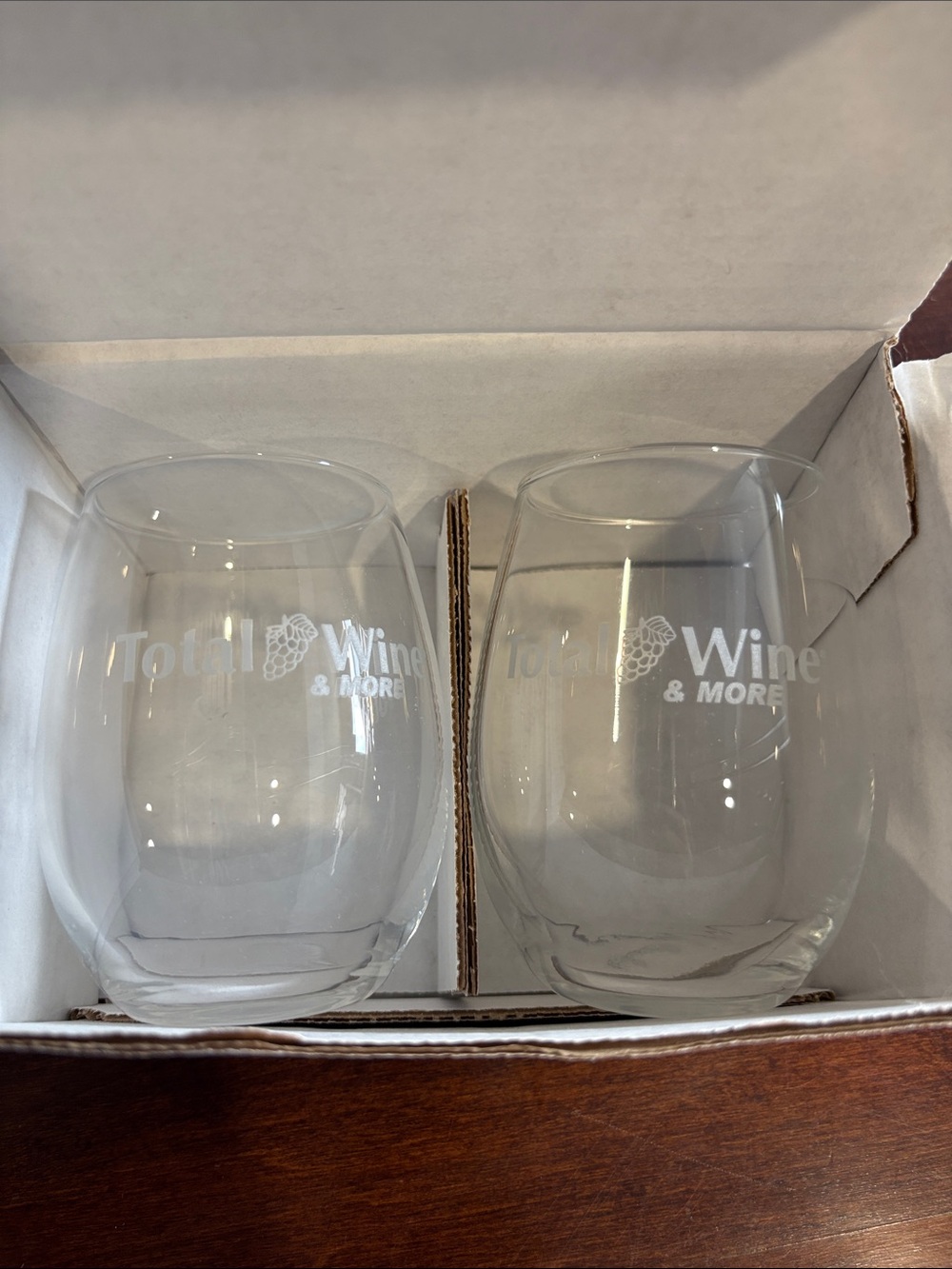 Clear Stemless Wine Glasses - Set of 2 Total Wine & More